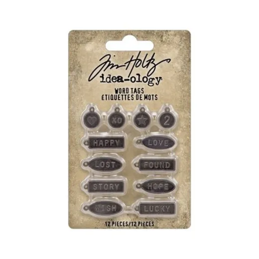 Idea-Ology Metal Word Tags