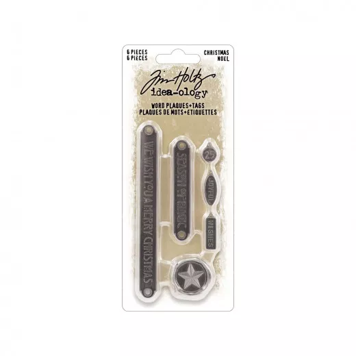 Tim Holtz - Idea-Ology - Word Plaques + Tags / Christmas 2023