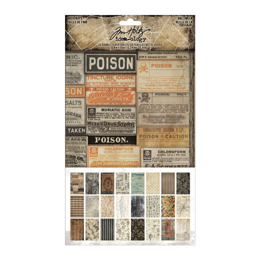 Tim Holtz - Idea-Ology - Backdrops - Halloween 2025