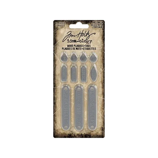 Tim Holtz - Idea-Ology - Word Plaques + Tags - Halloween 2025