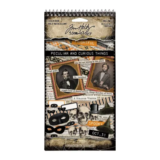 Tim Holtz - Idea-Ology - Spiral Bound Sticker Book - Halloween 2025