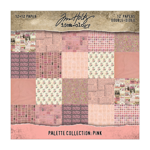 Idea-Ology - 12x12 Paper Pad - Palette Collection - Pink