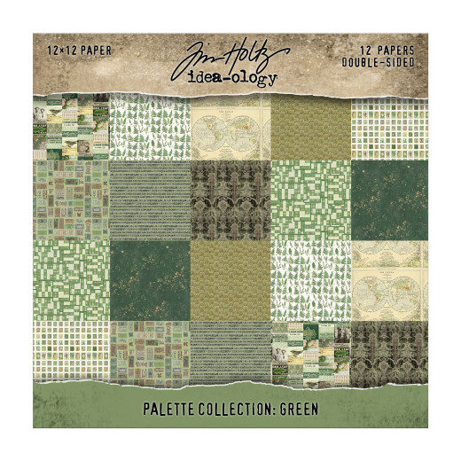Idea-Ology - 12x12 Paper Pad - Palette Collection - Green