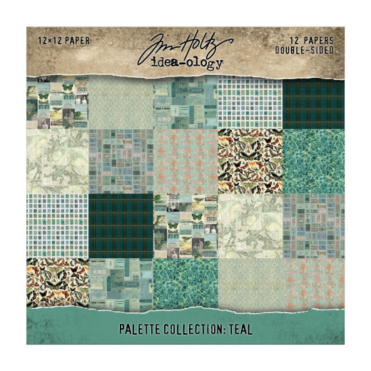 Idea-Ology - 12x12 Paper Pad - Palette Collection - Teal
