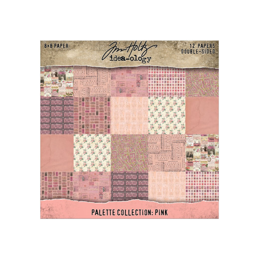 Idea-Ology - 8x8 Paper Pad - Palette Collection - Pink