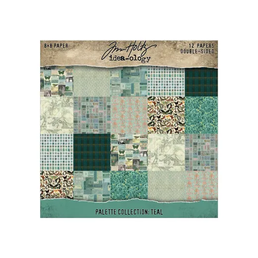 Idea-Ology - 8x8 Paper Pad - Palette Collection - Teal