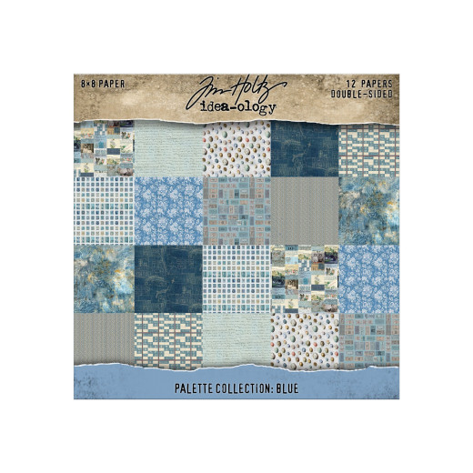 Idea-Ology - 8x8 Paper Pad - Palette Collection - Blue