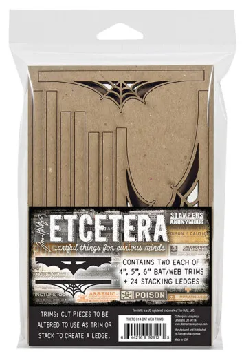Tim Holtz Etcetera Scallop Trims - Bat and Web