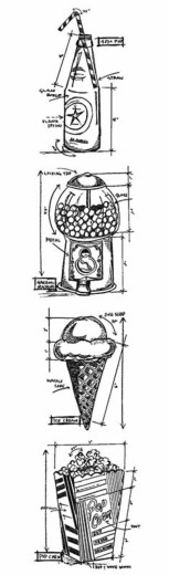 Cling Stamps Tim Holtz - Mini Blueprint Strips Treats
