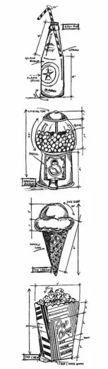 Cling Stamps Tim Holtz - Mini Blueprint Strips Treats