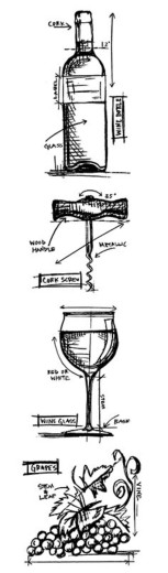 Cling Stamps Tim Holtz - Mini Blueprints Strip Wine