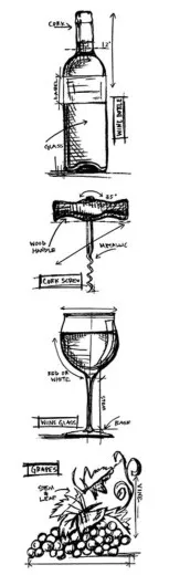 Cling Stamps Tim Holtz - Mini Blueprints Strip Wine