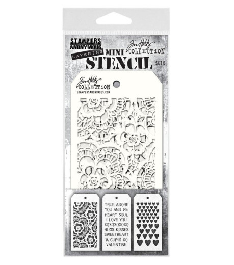 Tim Holtz Mini Layered Stencil Set 6