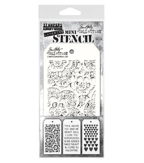 Tim Holtz Mini Layered Stencil Set 6