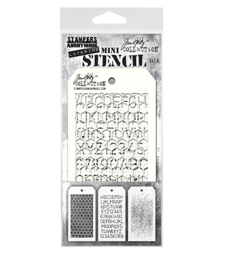 Tim Holtz Mini Layered Stencil Set 8