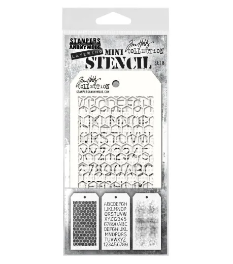 Tim Holtz Mini Layered Stencil Set 8