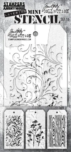 Tim Holtz Mini Layered Stencil Set 10