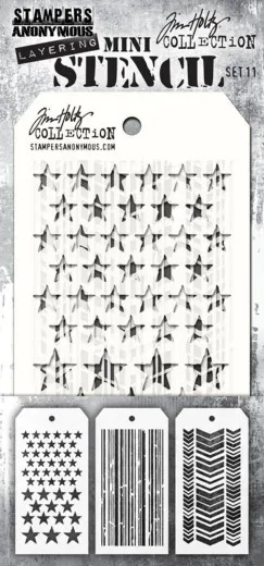 Tim Holtz Mini Layered Stencil Set 11