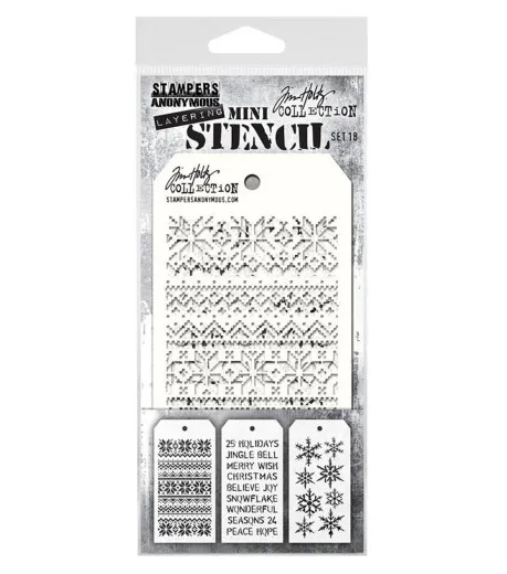 Tim Holtz Mini Layered Stencil Set 18