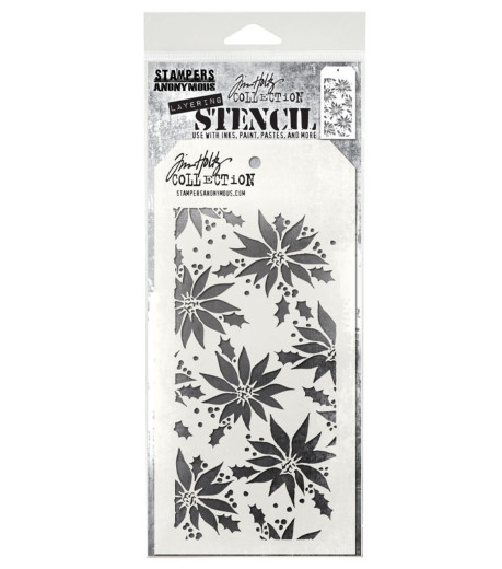 Tim Holtz Layered Stencil - Poinsettia