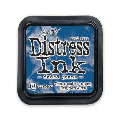 Distress Ink Kissen - Faded Jeans