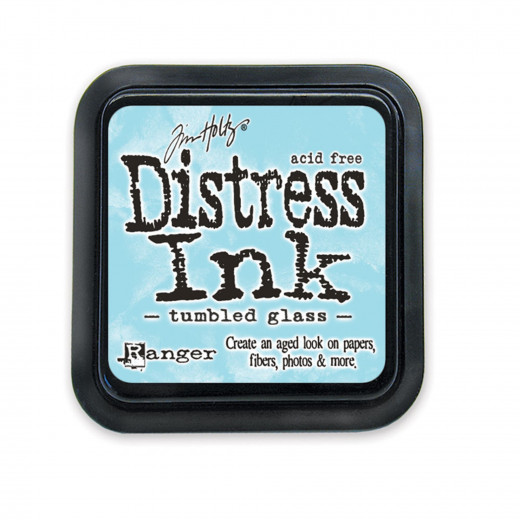 Distress Ink Kissen - Tumbled Glass