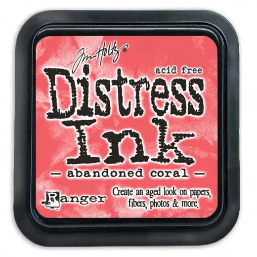 Distress Ink Kissen - Abandoned Coral