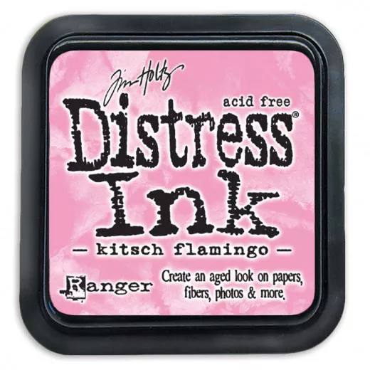 Distress Ink Kissen - Kitsch Flamingo