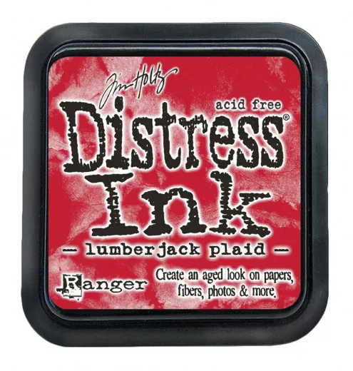 Distress Ink Kissen - Lumberjack Plaid