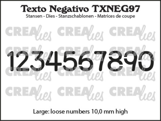 CREAlies Texto Negativo - Numbers Large