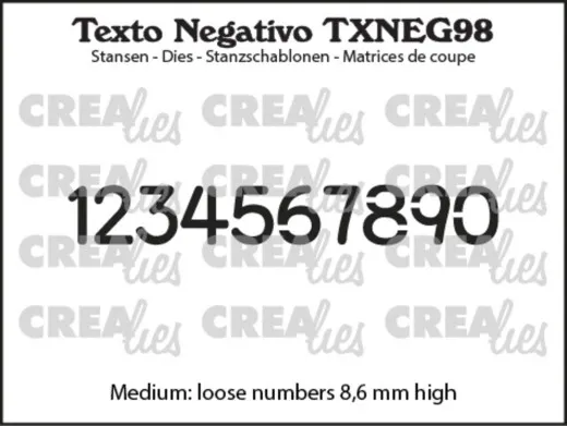CREAlies Texto Negativo - Numbers Medium