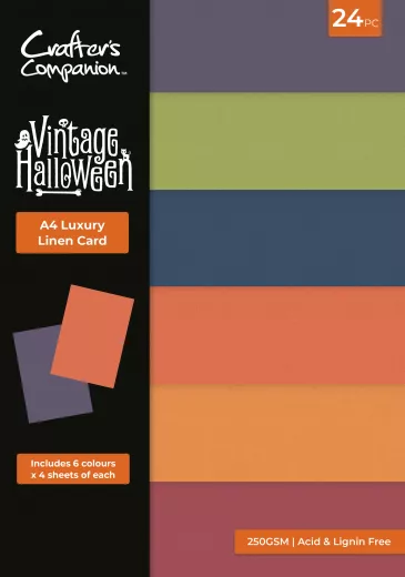 Vintage Halloween - A4 Luxury Linen Card Pack