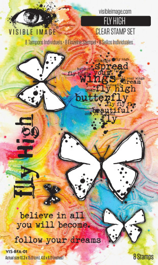 Visible Image - Clear Stamps - Fly High