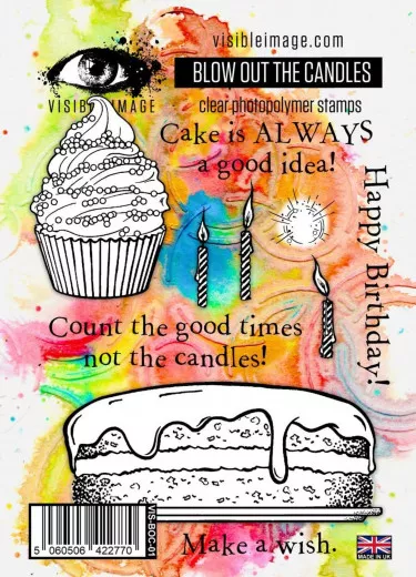 Visible Image - Clear Stamps - Blow Out The Candles