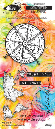 Visible Image - Clear Stamps - Tomorrow's Memories - Change Direction