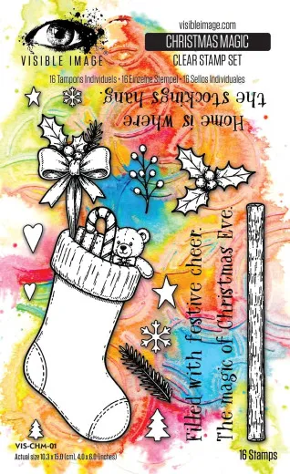 Visible Image - Clear Stamps - Christmas Wrapped Up - Christmas Magic by Mark Alexander