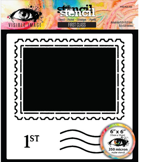 Visible Image - Stencil - Christmas Wrapped Up - First Class by Mark Alexander