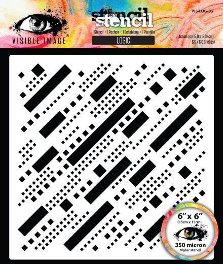 Visible Image - Stencil - Grunge Florals - Logic