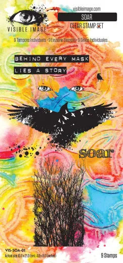 Visible Image - Clear Stamps - Time To Fly - Soar