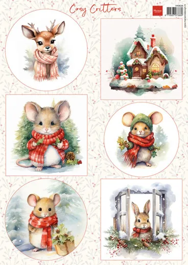 Schneidebogen A4 - Cosy Critters