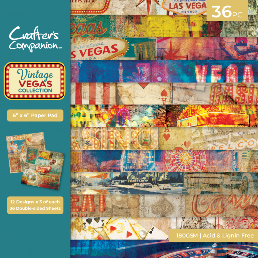 Vintage Vegas - 6x6 Paper Pad