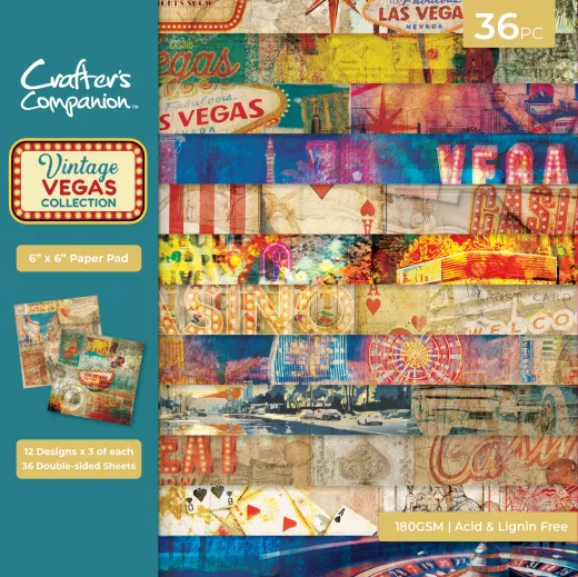 Vintage Vegas - 6x6 Paper Pad