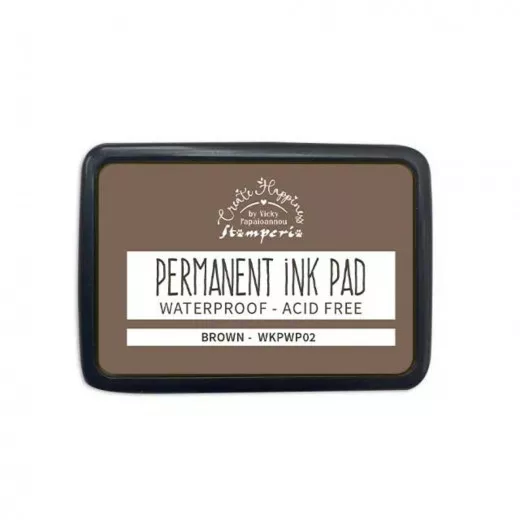 Stamperia Create Happiness Permanent Ink Pad - Brown