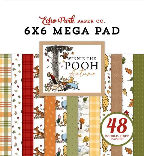 Winnie The Pooh Autumn - 6x6 Mega Paper Pad