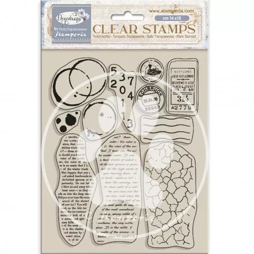 Stamperia Clear Stamps - Dewdrops - Mixed Backgrounds