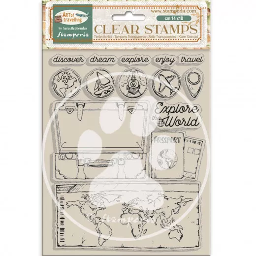 Stamperia Clear Stamps - Art of Travelling