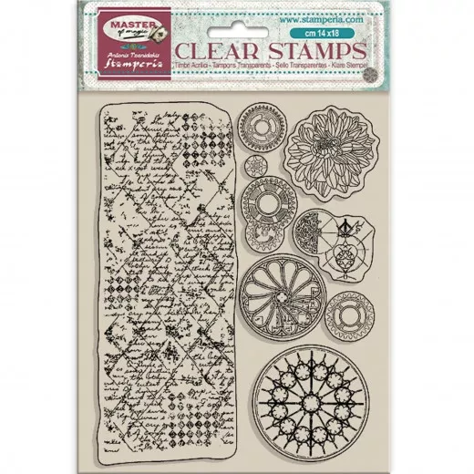 Stamperia Clear Stamps - Master of Magic - Border and Circles