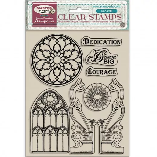 Stamperia Clear Stamps - Master of Magic - Gothic Elements