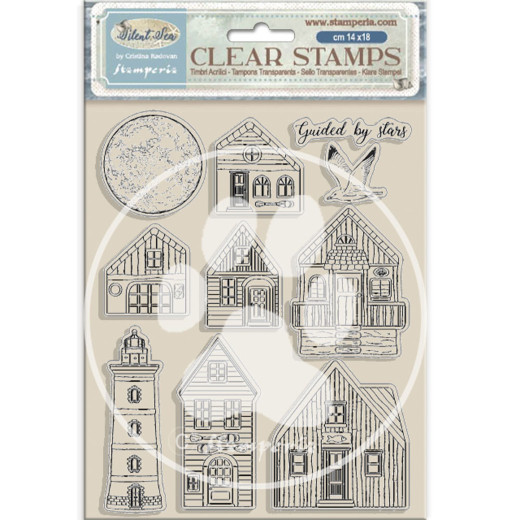 Stamperia Clear Stamps - Silent Sea - Landscape