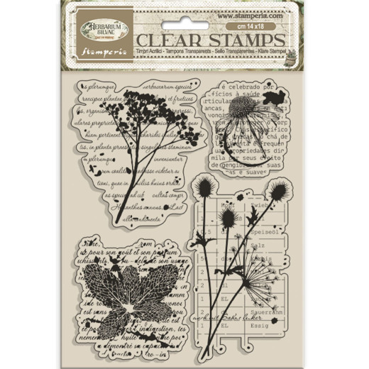 Stamperia Clear Stamps - Herbarium Silvae - Botanic